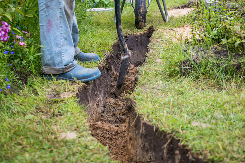 Travaux d’assainissement individuel à Val-du-Layon